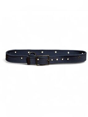 Vintage GAP Canvas Web Belt Blue Grommet Military Utility Y2K Size 30